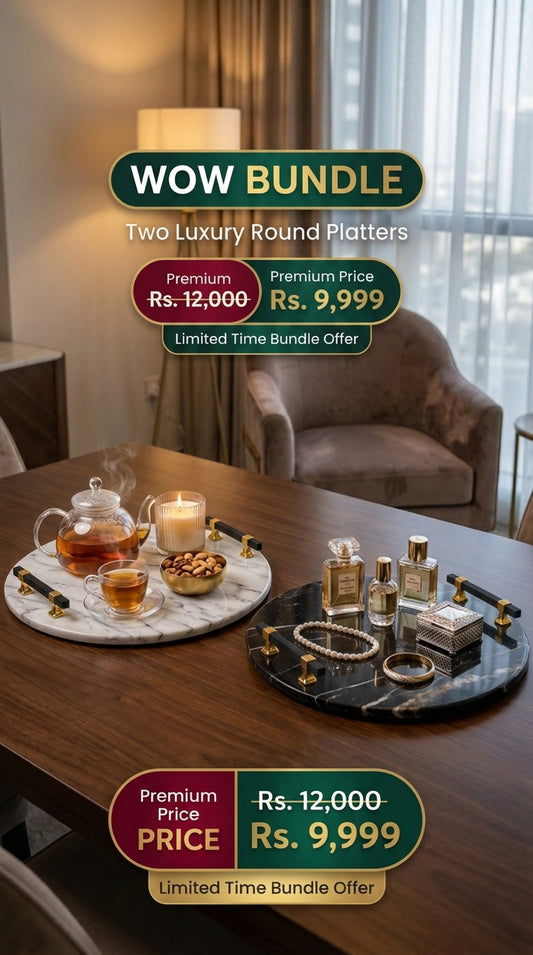 Wow Bundle - 2 Luxury Round Platters