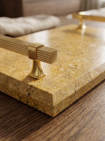 Gold Premium Marble Tray