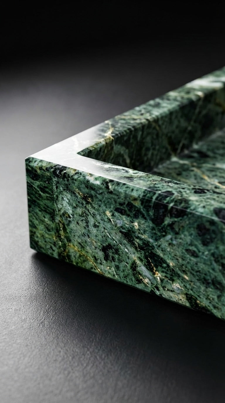 Green Marble Vanity Tray